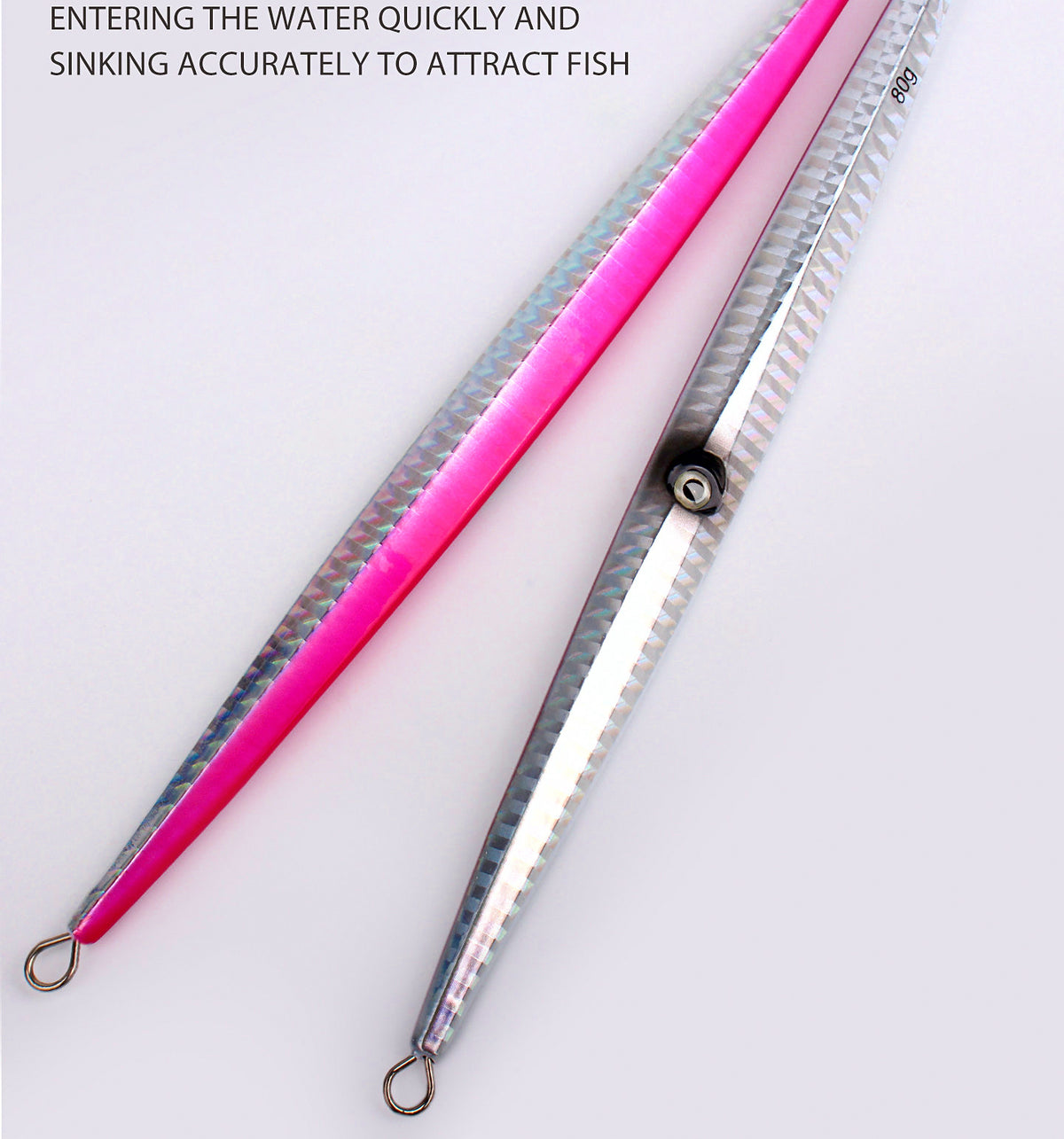 Fast-Sinking Metal Jig, 60–820 g (2.1–28.9 oz), Assist Hooks – product photo