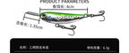 Slow-Sinking Minnow Lure, 4 cm (1.6 in) 5.5 g (0.19 oz) – product photo