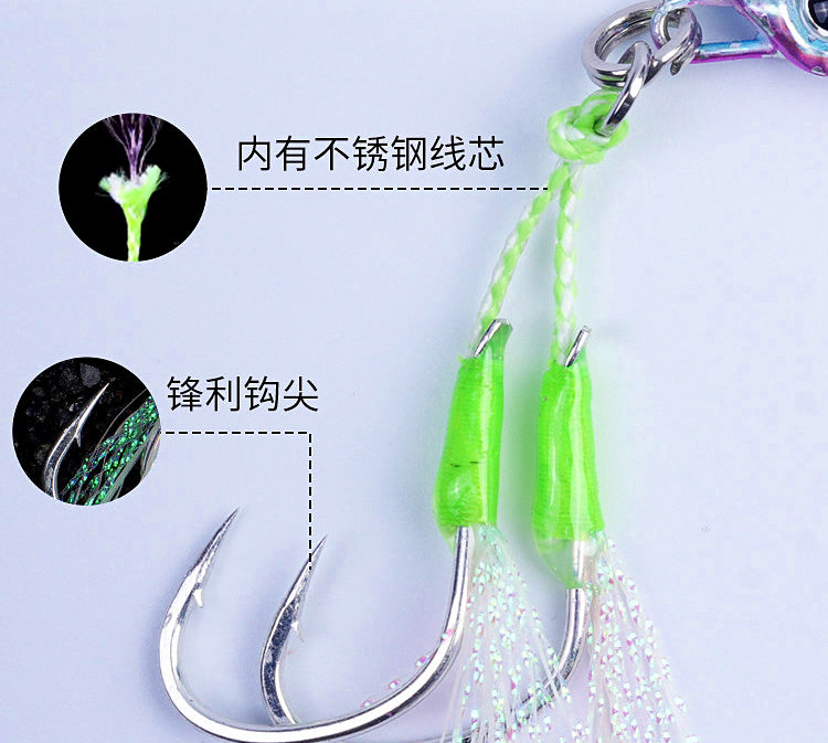 Luminous Fish Skin Metal Jig, 40–100 g (1.4–3.5 oz) – product photo