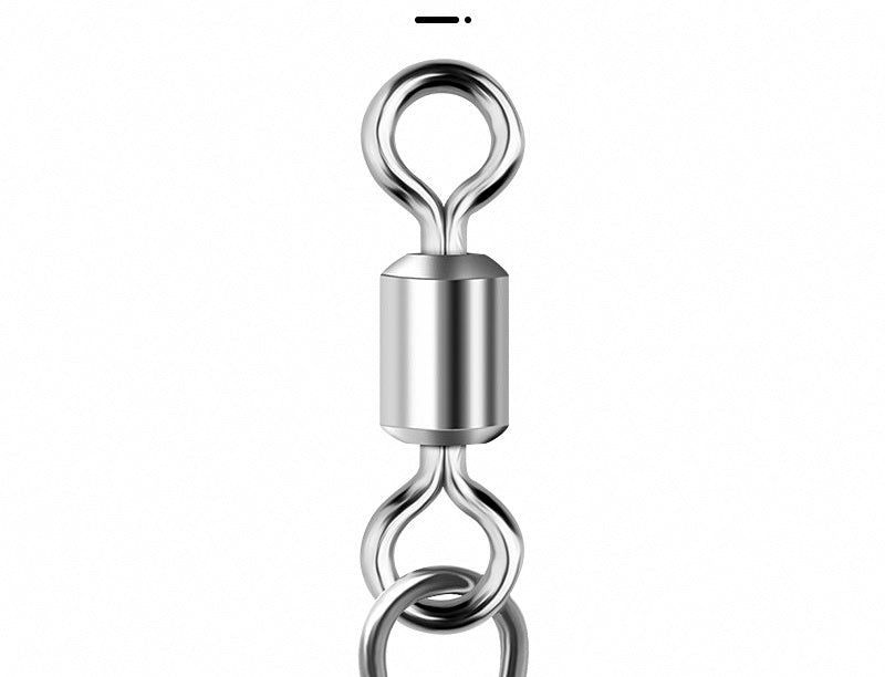 Quick-Open Safety Pin Snap Swivels, Figure-8 Ring Connectors – product photo