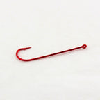 Red Long Shank Bloodworm Hooks, Barbless, Sizes 10–1 – product photo
