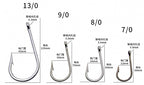Barbed Tuna & Shark Hooks, High Carbon Steel, 7/0–13/0 – product photo
