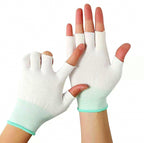 Thin Fingerless Fishing Gloves, Nylon Sun Protection – product photo