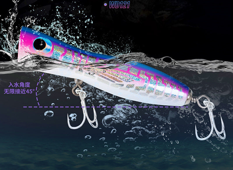 Floating Wood Popper Lure, 35–80 g (1.2–2.8 oz) – product photo