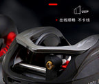 Slow Pitch Jigging Reel, 7.2:1 Round Baitcaster, Aluminum – product photo