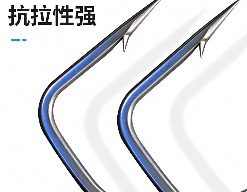 Wide Gap Offset Worm Hook, Teflon, Sizes 2 to 7/0 – product photo