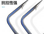 Wide Gap Offset Worm Hook, Teflon, Sizes 2 to 7/0 – product photo