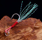 Barbed Single Hooks, Bright Thread, 5 x 100 pc Set – product photo