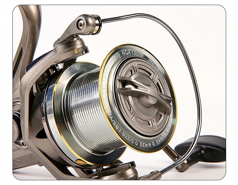 All-Metal Spinning Reel for Long Casting, Sizes 8000–14000 – product photo