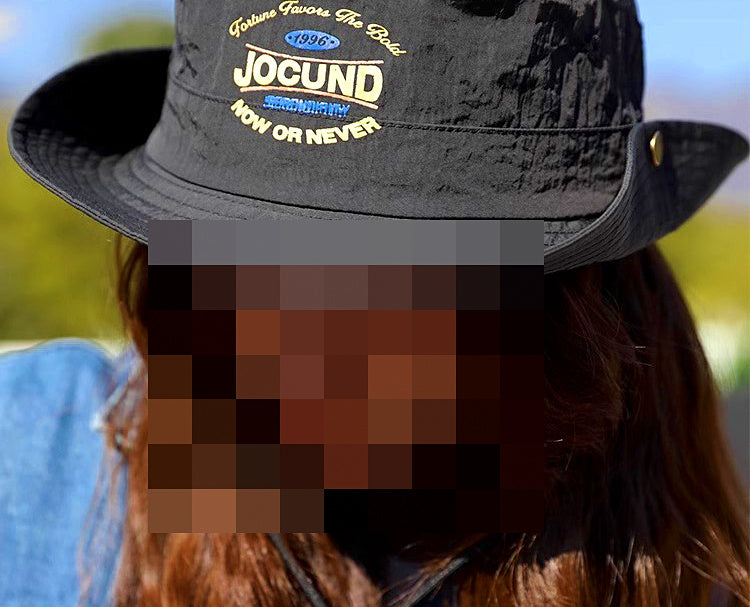 Adjustable Wide Brim Bucket Hat, 52–60 cm (20.5–23.6 in) – product photo