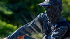 Men's UPF 50+ Hooded Fishing Sun Shirt, Camo Print – product photo
