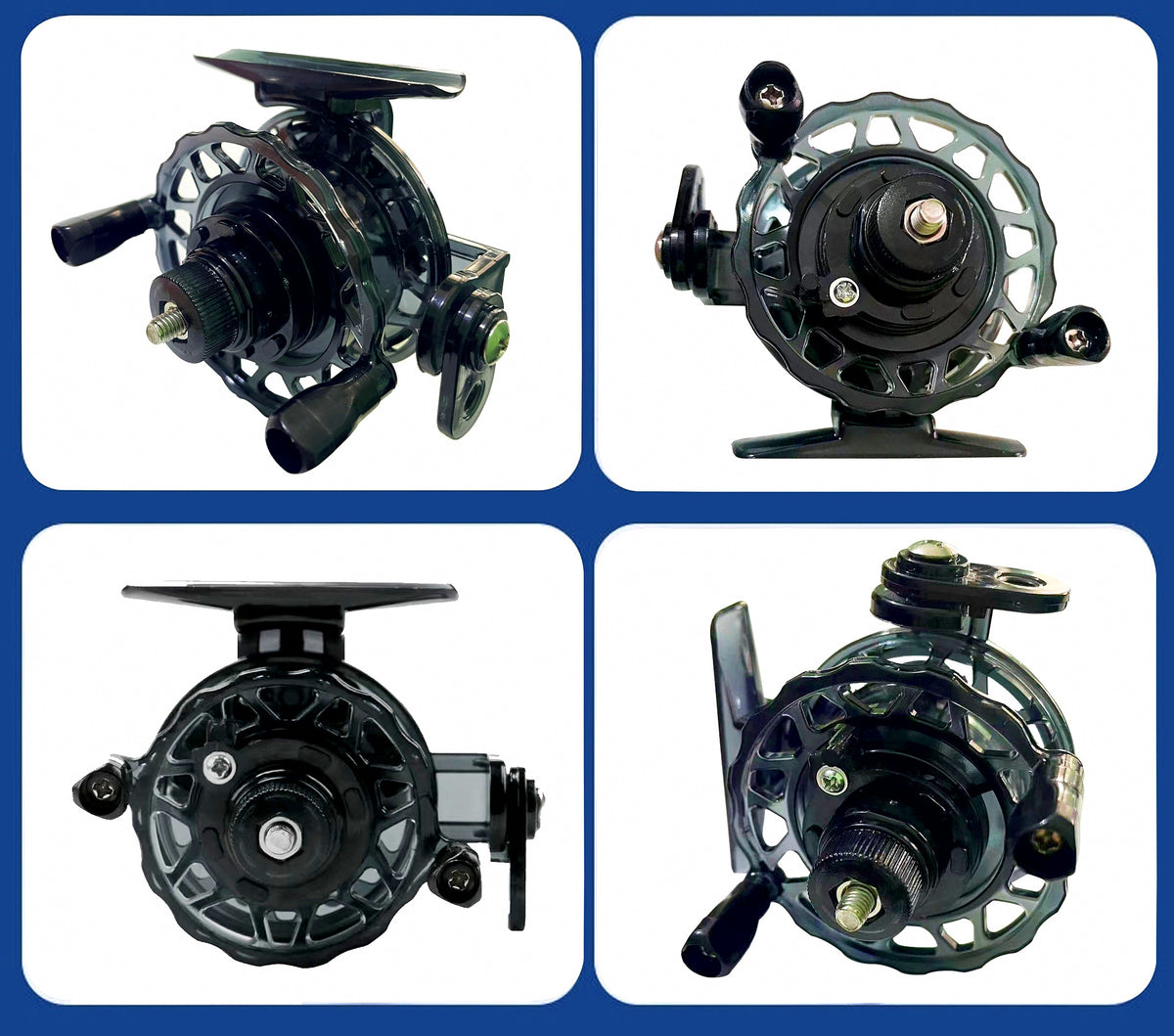 Ultralight Ice Fishing Reel with Drag, Front Drag Style – product photo