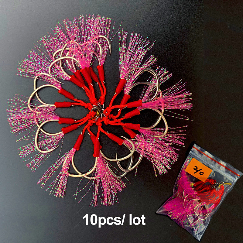 Slow Pitch Jig Assist Hooks, Double Hook Pairs, 1/0–4/0 – product photo