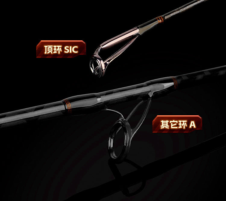 Slow Pitch Jigging Rod, 6 ft 3 in, 2-Piece Boat Rod – product photo