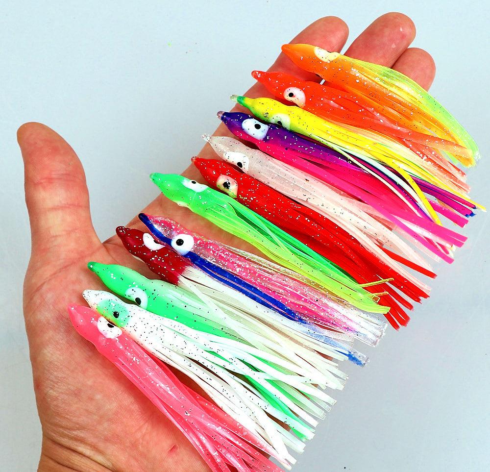 Glow Octopus Squid Lure, 5-Pack, 5–12 cm (2–4.7 in) – product photo