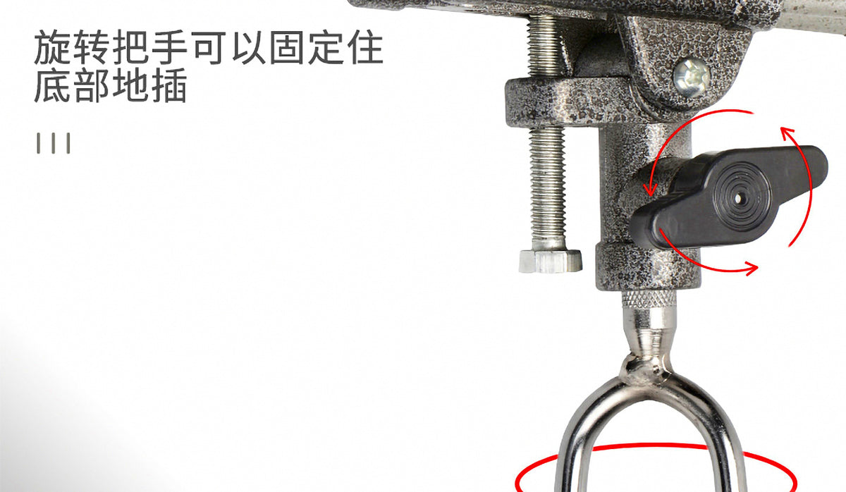 Ground Spike Rod Holder, Universal Swivel Rod Stand – product photo
