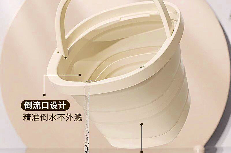 Collapsible Silicone Bucket, 5 L or 10 L, Camping & Fishing – product photo
