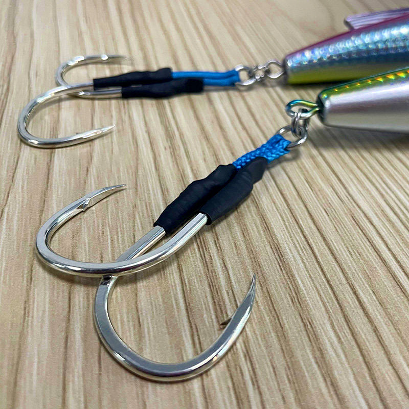 Slow Pitch Jig Hook, High Carbon Steel, Sizes 2/0–9/0 – product photo