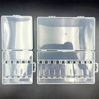 Clear Plastic Tackle Box for Squid Jigs & Lures, 5 or 10 Slot – product photo