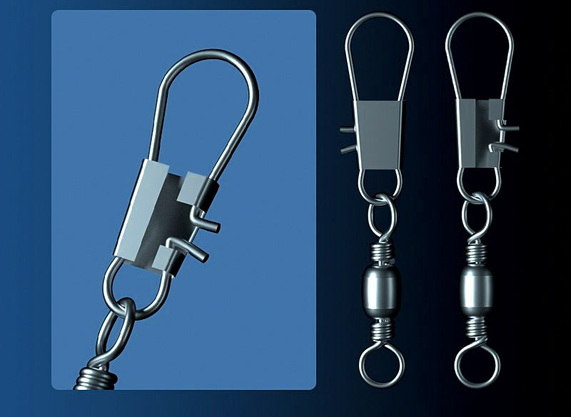Barrel Swivel Safety Pin Snap, Sizes 2–12 – product photo