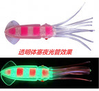 Soft Squid Lure, Glow Colors, 8–20 cm (3–8 in) – product photo