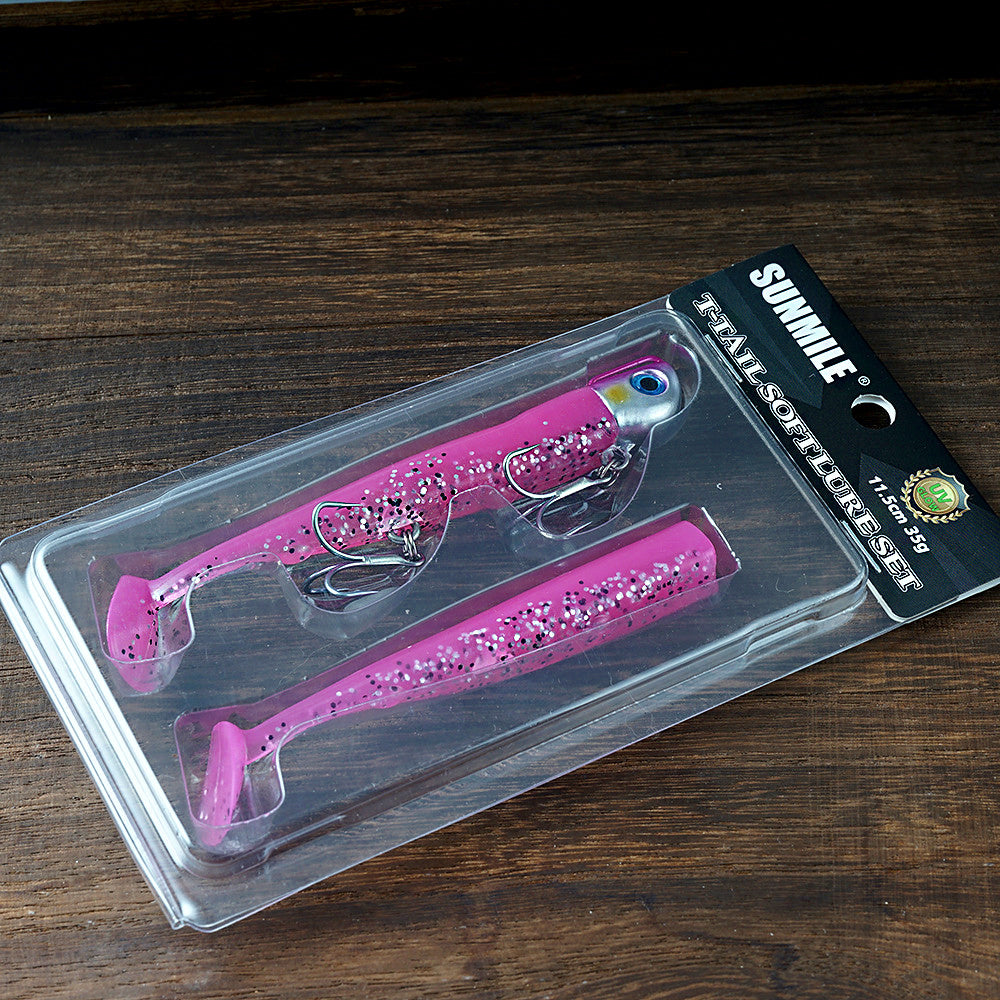 Lead Head Paddle Tail Soft Swimbait, 35 g (1.2 oz), UV Glow – product photo