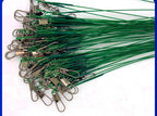 Wire Leader with Swivel & Snap, 15–30 cm (6–12 in), 100 Pack – product photo