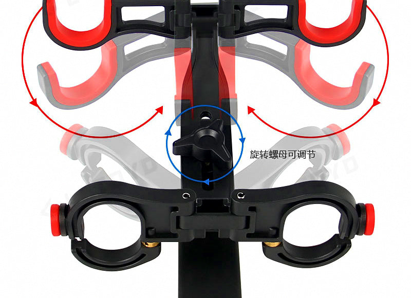 Double Rod Holder for Boat Fishing, ABS Plastic – product photo