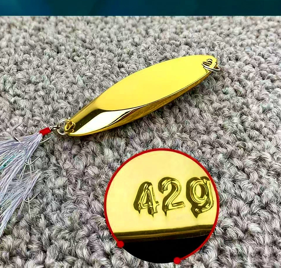 Casting Spoon with Feather Treble Hook, 1.5–42 g (0.05–1.5 oz) – product photo
