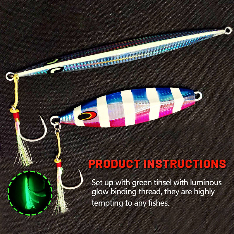 Single Assist Hooks for Slow Pitch Jigs, Sizes 1/0–5/0 – product photo