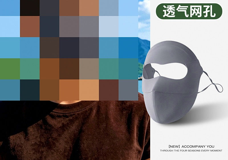 Full-Face Sun Mask for Fishing, Extra Large Facekini – product photo