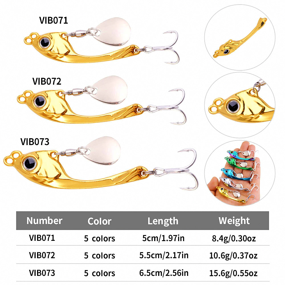 Metal VIB Blade Bait Lure, 7–15 g (0.25–0.53 oz) – product photo