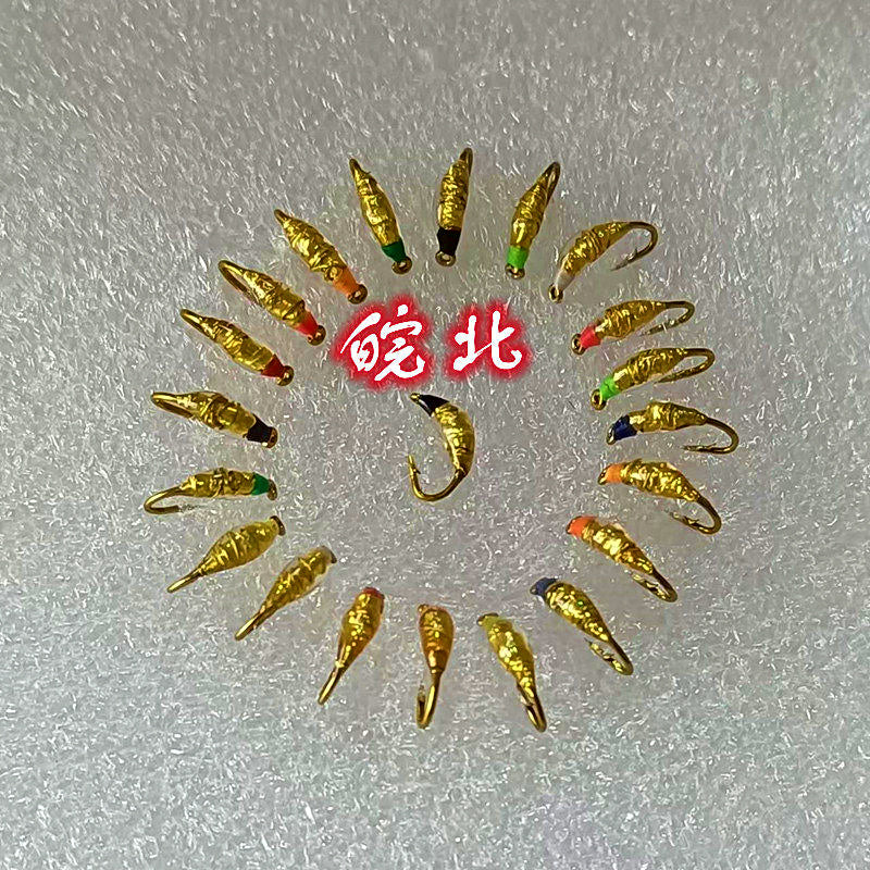 Fly Fishing Nymph Flies, Barbed Hooks, Size 8–20 – product photo