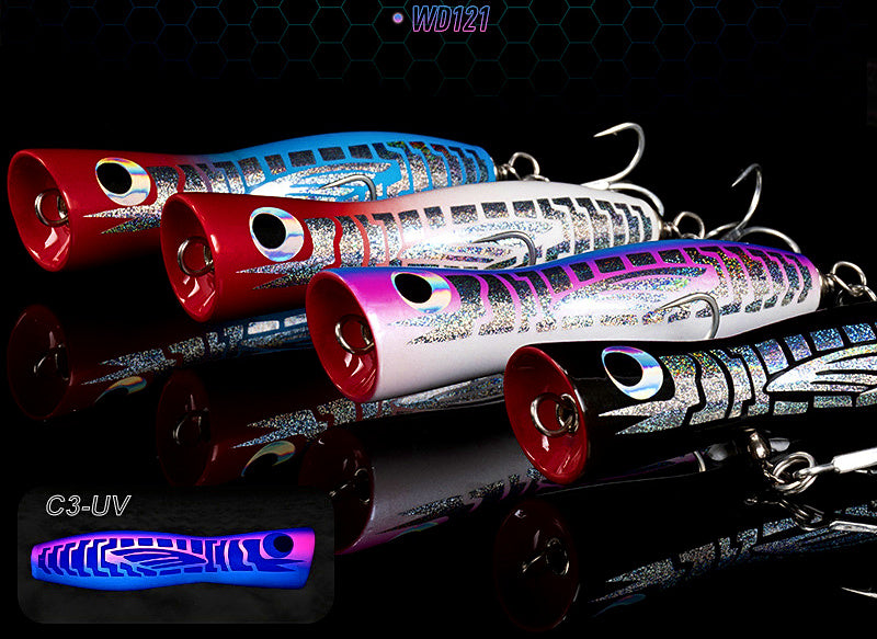 Wooden Floating Popper Lure, 35 g (1.2 oz), 13.5 cm (5.3 in) – product photo