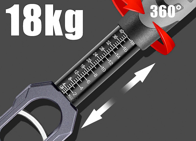 Fish Lip Gripper with Scale and Ruler, Stainless Steel – product photo