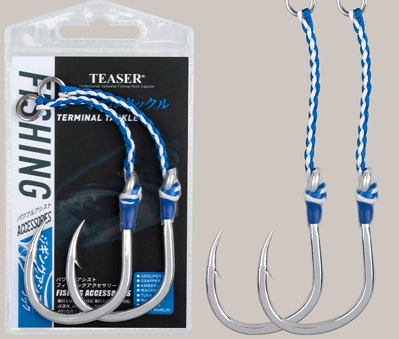 Single Jig Hook, High Carbon Steel, Sizes 2/0–7/0 (2 pcs) – product photo