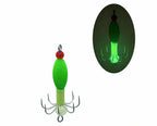 Octopus Trailer Hooks with Beads, Barbless, Glow & Color – product photo