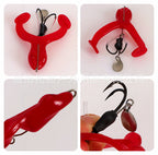 Soft Frog Lure with Spinner Blade, 9 g and 17 g (0.3 and 0.6 oz)