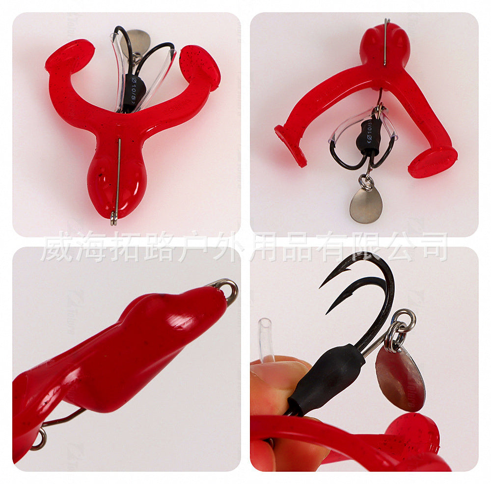 Soft Frog Lure with Spinner Blade, 9 g and 17 g (0.3 and 0.6 oz)
