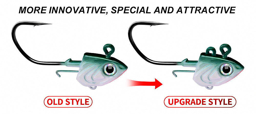 Saltwater Jig Head with Hook for Soft Baits, 30–45 g (1.1–1.6 oz) – product photo