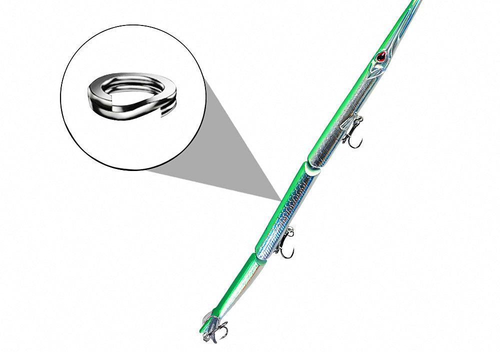 Jointed Needlefish Swimbait, 26 cm (10.2 in), 31 g (1.1 oz) – product photo