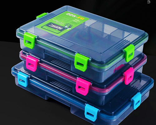 Plastic Lure & Tackle Storage Box, 3 Sizes, 4 Colors – product photo