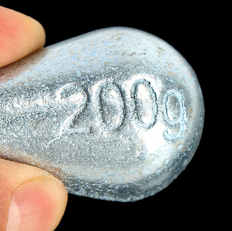 Galvanized Teardrop Sinker with Eye, 30–200 g (1.1–7.1 oz) – product photo
