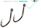 Barbed Eyed Hook with Tube, Offset Bend, Sizes 0.5–12 – product photo