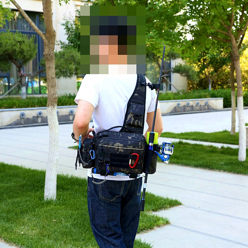 Fishing Waist Sling Bag, 8 L Lure Tackle Pack – product photo