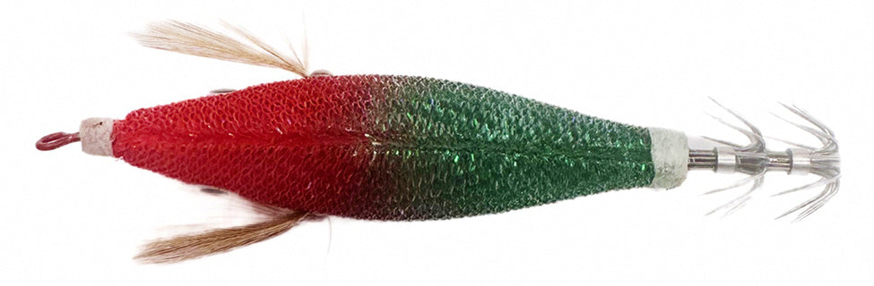 Glow UV Egi Squid Jig, Wood Shrimp Lure with Hooks – product photo