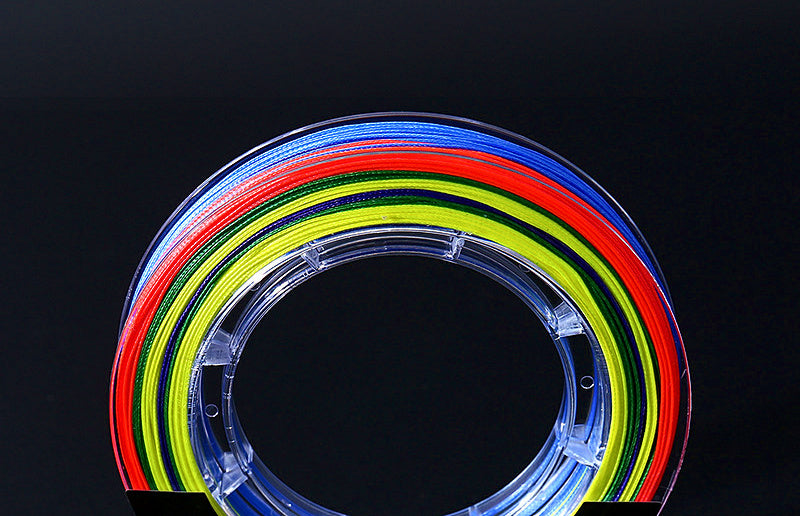 8-Strand Multicolor PE Braided Fishing Line, 100 m (109 yd) – product photo