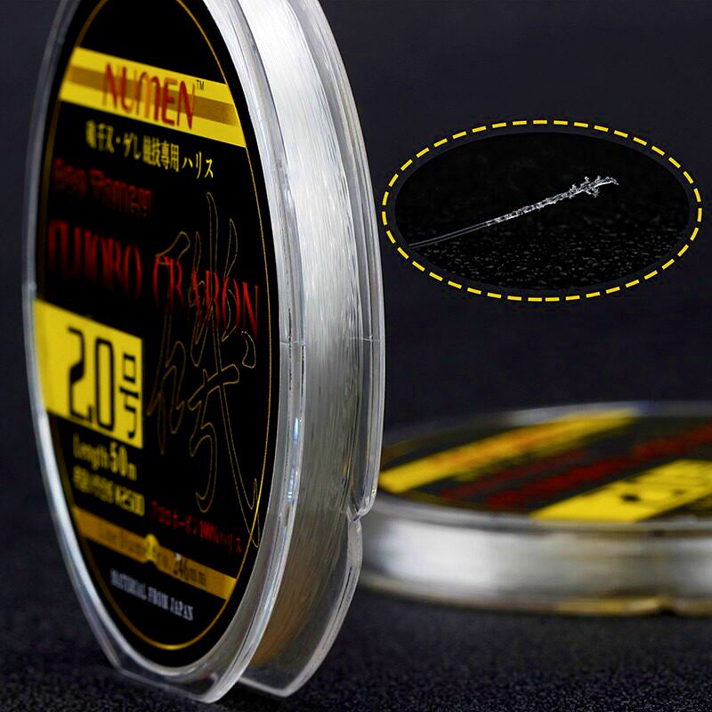 Carbon Leader Line 50 m (54.7 yd), No. 1.5–5.0 – product photo