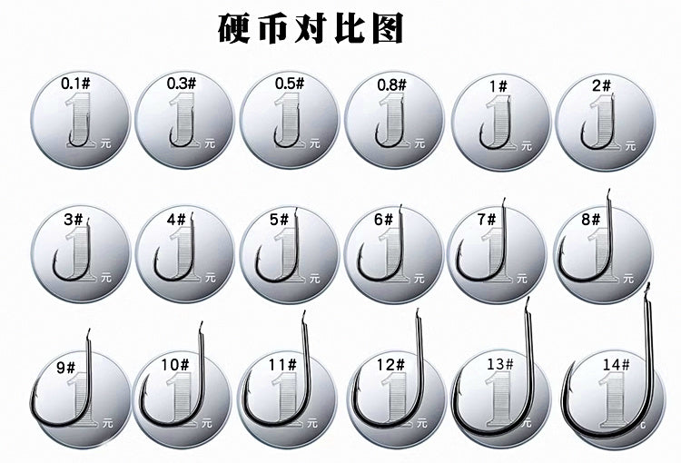 Carbon Steel Chimata Hooks, Barbed/Barbless, 40 pcs – product photo