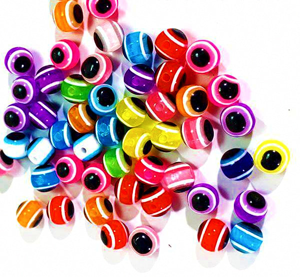 Texas Rig Fish Eye Beads, 6 mm or 8 mm, 50 Pack – product photo